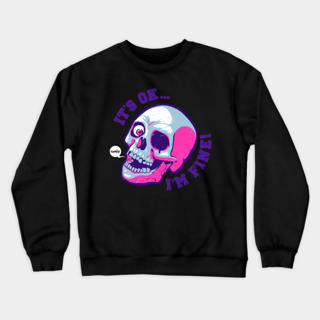 Skull Crewneck Sweatshirt by dracoimagem